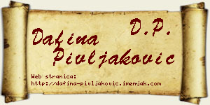Dafina Pivljaković vizit kartica